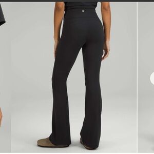 Lululemon Nulu Groove Pant Flare Super High-Rise in Black size 10